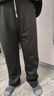 回力休闲裤男冬季加绒直筒阔腿裤子男保暖卫裤男运动长裤男裤 黑色4XL 实拍图