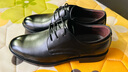 奥康（Aokang）英伦商务正装皮鞋牛皮系带办公室时尚皮鞋黑色（聚氨酯鞋底）39码 实拍图