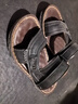 骆驼男鞋休闲拖鞋真皮凉鞋牛皮透气耐磨沙滩鞋 W822287612 黑色 38码 实拍图