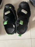 探路者（TOREAD）专款 儿童凉鞋男女中大童鞋夏季款防滑包头沙滩鞋子 黑色绿色 34 实拍图
