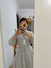 优衣库女装尼龙连衣裙/7分袖裙子480632 02 浅灰色 M /160/84A 实拍图