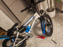 凤凰儿童自行车6-10-12-15岁中大童小学生可变速山地车男女孩小孩单车 凤凰 GT白蓝色 一体轮 单速+礼包 20寸【适合身高130-155cm】 实拍图