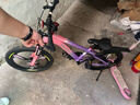 凤凰山地自行车男女变速山地车碟刹青少年儿童自行车学生单车 星际 粉紫【单速+三刀轮】 20寸【适合125-160cm】 实拍图
