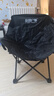 月亮椅户外超轻折叠椅子便携式露营钓鱼凳子月亮椅写生椅 黑色月亮椅（送收纳袋） 实拍图