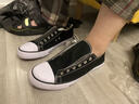 法拉步2025夏季韩版透气男士休闲板鞋学生潮流运动鞋帆布鞋流行男鞋子 黑色（H01） 46 (280mm) 实拍图