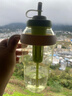 【京东物流】水杯冰霸吸管杯高颜值学生茶水分离大容量杯子 肚肚杯1个-浅绿色 实拍图