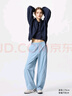 优衣库女装休闲长裤/休闲运动裤降落伞裤子防晒裤475820 09 黑色 XS /155/58A 实拍图