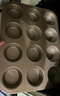 法焙客 烘焙模具马芬蛋糕烤盘双面金色不粘迷你麦芬碳钢9连马芬 实拍图