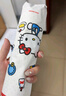 心楠三丽鸥HelloKitty雨伞女晴雨两用高颜值可爱学生遮阳伞kt猫太阳伞 红伞柄满印kt猫英文红边伞 8骨 实拍图