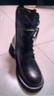 达芙妮马丁靴女厚底新款高跟女靴英伦风短靴皮靴休闲女鞋 黑色单里 39 实拍图