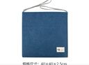 foojo四季坐垫椅垫硬质棉椅垫简约雪尼尔四季坐垫钴蓝色40*40cm 实拍图