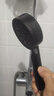 增压花洒喷头黑武士魔幻五档淋浴花晒头淋雨喷淋花酒超强单热水器 黑武士花洒 实拍图