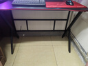 奥伦福特  电脑桌台式家用电竞游戏桌办公书桌简约书房写字桌子 碳纤维纹路单桌-100*60 升级款电竞桌 实拍图