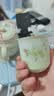 连山阁 陶瓷泡茶壶带过滤网内胆大号容量家用茶具单壶冲茶器杯子套装 升级玉兰花茶壶陶瓷650ml（一壶二杯 实拍图