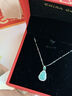 中国黄金纯银葫芦吊坠女款翡翠项链时尚锁骨情人节生日礼物马年本命年礼物 吉祥葫芦项链-s925【中金礼盒】 实拍图