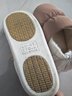 洁丽雅防水棉拖鞋男士秋冬季室内居家防滑保暖厚底踩屎感加绒全包棉鞋女 杏仁粉【升级款 抗菌+防滑贴片底】 38-39 (适合37-38) 实拍图