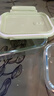 欣美雅（xinmeiya）【3件套】玻璃保鲜盒微波炉饭盒饺子盒便当盒冰箱水果收纳密封盒 抹茶绿-长 3件套720ml 3层 实拍图