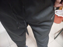 啄木鸟（TUCANO）休闲裤男四季款潮流宽松直筒裤男士时尚舒适运动长裤子 黑色 XL 实拍图