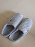 冬季棉拖鞋男居家防滑加厚毛绒保暖女士棉拖鞋2025新款情侣拖鞋女 灰色 42-43 【适合40-41的脚】 实拍图