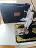 蝴蝶牌（BUTTERFLY）正宗上海蝴蝶牌老式缝纫机家用脚踩脚踏裁缝机可电动衣车厚薄通吃 黑蝴蝶+PVC底座+电机 实拍图