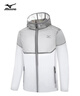 美津浓（MIZUNO）男士冰丝皮肤衣夏季透气薄款遮阳户外夹克外套男 白色/灰色 4XL  实拍图