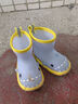 SEVEN ONLY OLINE儿童雨鞋女童防水防滑可爱鲨鱼宝宝雨靴女孩幼儿园水鞋 雾霾蓝 15 cm内长【150】脚长约14穿 实拍图