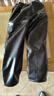 冬季加绒加厚皮裤男士保暖防寒防风防水防油宽松摩托车骑行机车裤 开腰皮棉裤 2XL 实拍图