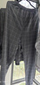 红豆居家男士精梳纯棉情侣睡衣男格纹长袖女士家居服 山黛蓝 3XL 实拍图