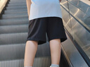 安踏速干|运动短裤女士夏季款冰丝凉感透气健身跑步训练瑜伽五分裤子 【速干-斜插口袋】黑色7505-1 2XL 实拍图