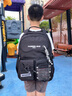 爱迪生发明家高中生书包初中大学生大容量防泼水双肩包旅行背包 2551-1 黑色 实拍图