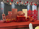 玺飞2026订婚宴布置全套装饰kt板摆件定制背景墙高级定亲摆台套餐用品 次日达/桃之夭夭-豪华款【送订婚全套摆台9件套】 【下单立发-无色差】 实拍图