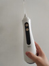 仙萌电动冲牙器洗牙器便携水牙线手持式电动声波去除超正畸专用牙齿清洁洗牙神器 送女男朋友 乳白色 4支喷头 五档模式 实拍图