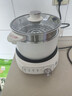 美的（Midea）电煮锅 电蒸锅 电炒锅 电热锅 2.6L分体式 小型1-2人学生宿舍多功能锅泡面锅 XZC2088S 配蒸笼 实拍图