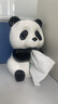 达沃熊猫纸巾盒客厅纸抽盒陶瓷家用装饰品摆件创意卡通餐巾纸盒高颜值 熊猫纸巾盒（带底托】1个 实拍图