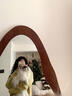 中古芒果镜子全身穿衣镜家用异形高级感试衣镜网红壁挂高清落地镜 胡桃木（支架款） 160*60cm 实拍图