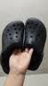 卡骆驰（CROCS）贝雅克骆格保暖拖鞋|205969 黑色-060 41/42(260mm)  实拍图
