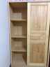 鸿蓝推拉门衣柜松木经济型全实木大衣橱现代简约家用滑动卧室衣柜 长120深50高200(送货入户 自己安装) 环保清漆 实拍图