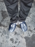 奥康（Aokang）冬季包跟棉拖鞋男士新款包头大码防水防滑保暖PU皮棉鞋女秋冬老人 藏青【加绒防溅水】 44-45 【适合43-44码】 实拍图
