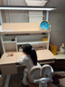 京东京造沐光桌100w护眼大路灯儿童学习桌书桌椅套装升降学生写字桌1.2m棕 实拍图