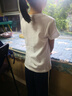 浪莎（LangSha）儿童t恤男女童圆领夏季薄款短袖t恤中大童棉质运动休闲百搭打底衫 实拍图