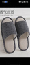 果洛菲（GUOLUOFEI）棉麻拖鞋女夏家居家用布艺亚麻室内情侣四季春秋地板 咖啡 44-45 实拍图