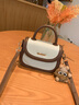 viney牛皮包包女包斜挎包手提小包马鞍包生日礼物送女友老婆 【米白拼咖】高级感实用单肩包 小众轻奢品牌百搭洋气腋下包 实拍图