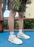 森马男鞋2026夏季新款休闲百搭软底小白鞋子男士厚底增高运动板鞋透气 米色 44 实拍图