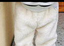 巴拉巴拉童装婴儿裤子宝宝长裤儿童秋冬珊瑚绒加绒加厚萌男童女童 奶白10504 100 cm 实拍图