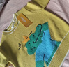 巴拉巴拉童装儿童毛衣男童针织衫女童毛衫秋装冬宝宝衣服卡通萌趣 黄绿色调00434 90 cm 实拍图