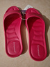制三 中国台湾进口拖鞋男女情侣家居室内静音防滑防臭无味简约时尚EVA 桃花红 L(全长约26.5cm/建议38-40码穿) 实拍图