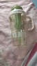 【活动专享】大容量水杯冰霸吸管杯高颜值学生茶水分离杯子 肚肚杯1个-浅绿色 实拍图