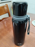 哈尔斯保温杯316L不锈钢大容量外出便携式男女士茶水分离泡茶杯黑660ml 实拍图