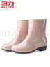 回力雨鞋女士款时尚户外防水不易滑耐磨雨鞋靴HL523卡其38码 实拍图