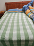 黄河口老粗布凉席粗布凉席纯棉空调席老粗布凉席三件套折叠夏季软凉席凉而不冰 小格子星辰兰 1.8m2.0m床用2.5*2.5m凉席三件套 实拍图